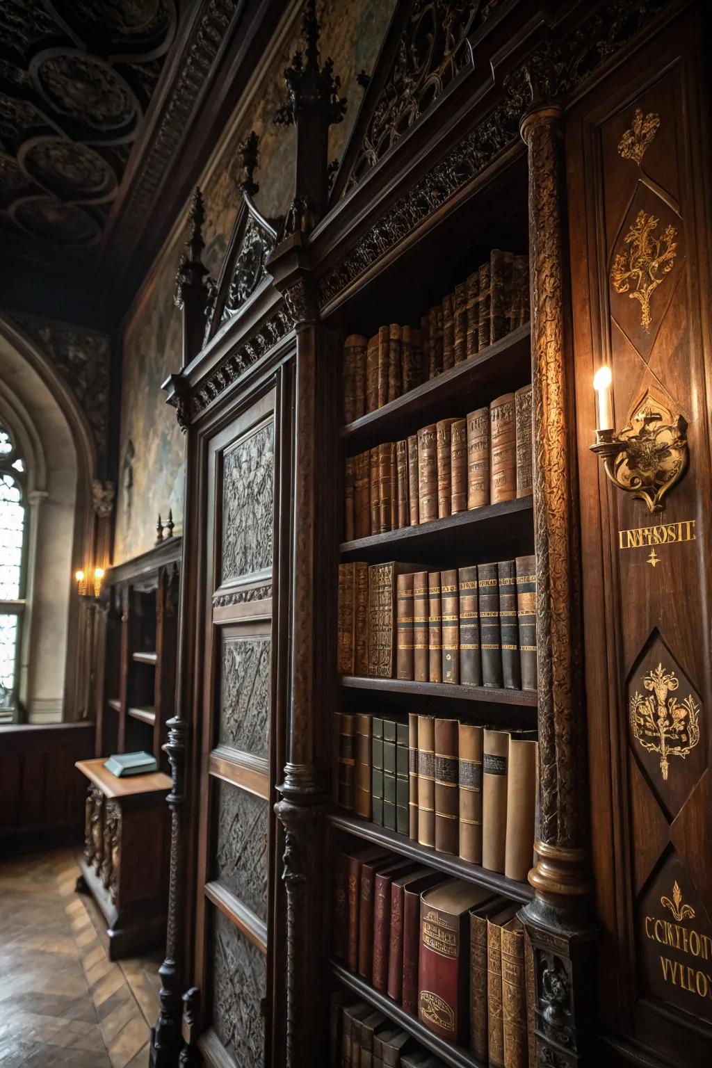 Retro books that add dimension and charm.