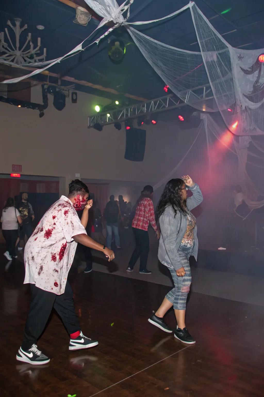 Dance like an undead on the themed assembly space.