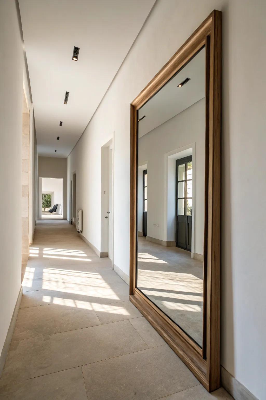Rimless mirrors deliver a streamlined, modern minimalism.