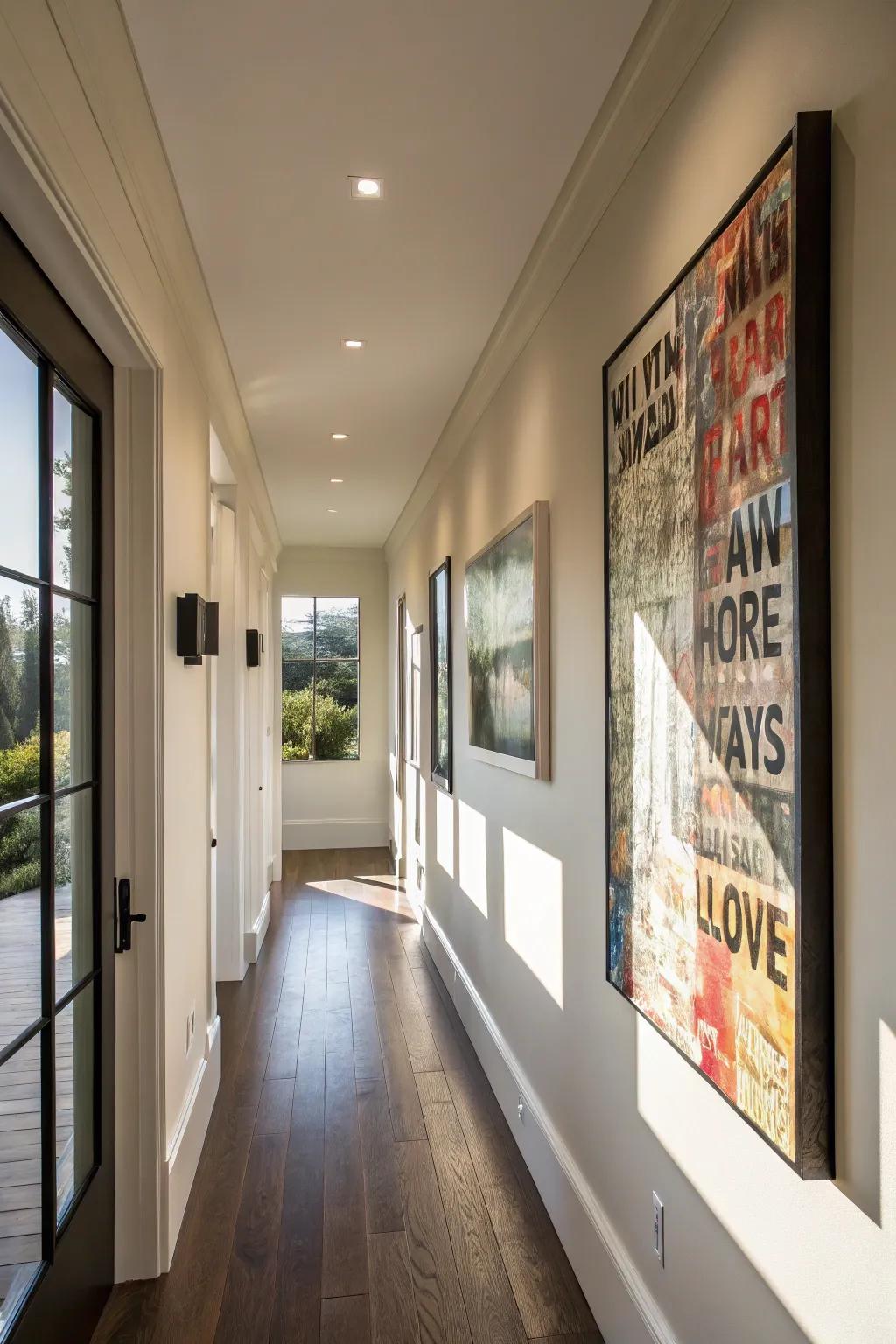 A standout piece can define the aesthetic of your hallway.