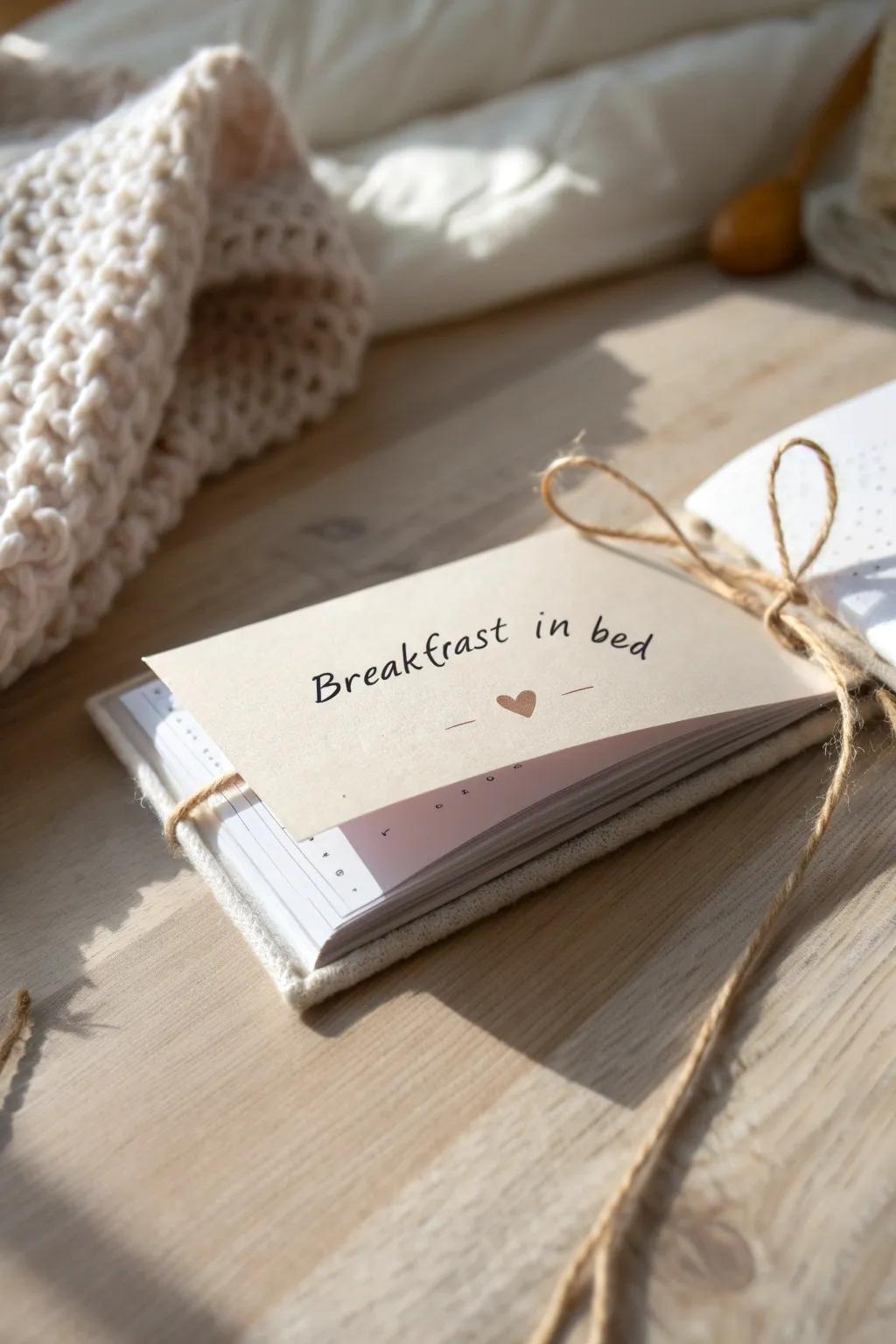 Capture your love in a book of charming DIY vouchers – a perfect, personalized gift for your boyfriend.