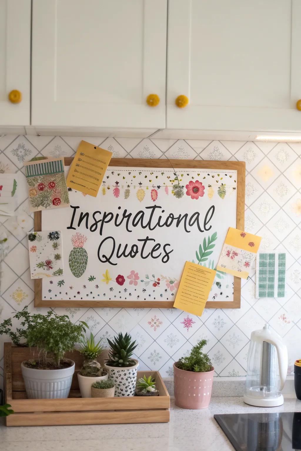 Inspire daily with uplifting statements on your organizer.
