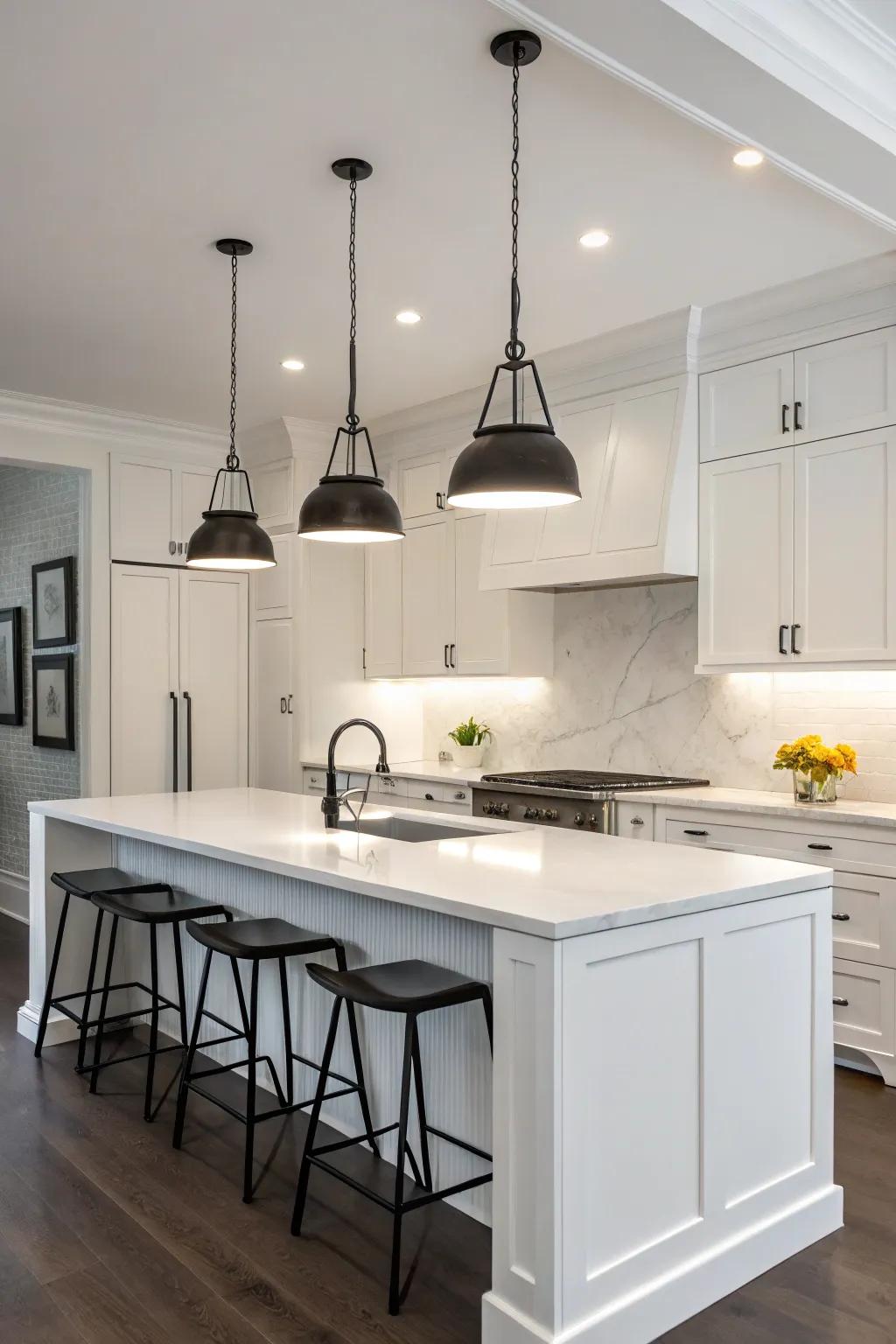Minimalist lighting delivers a subtle yet powerful statement.