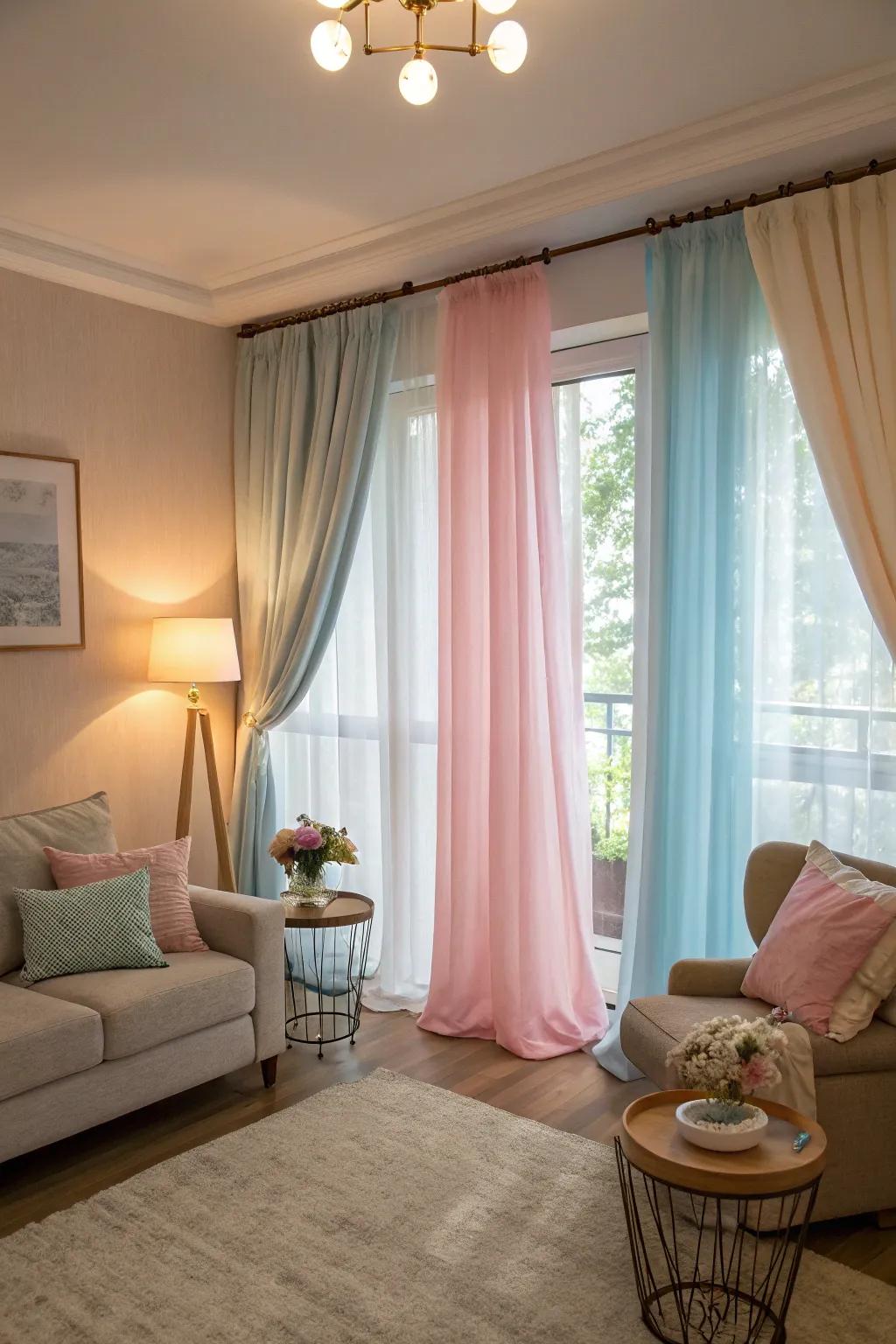 Soft tones provide a subtle and calming touch.