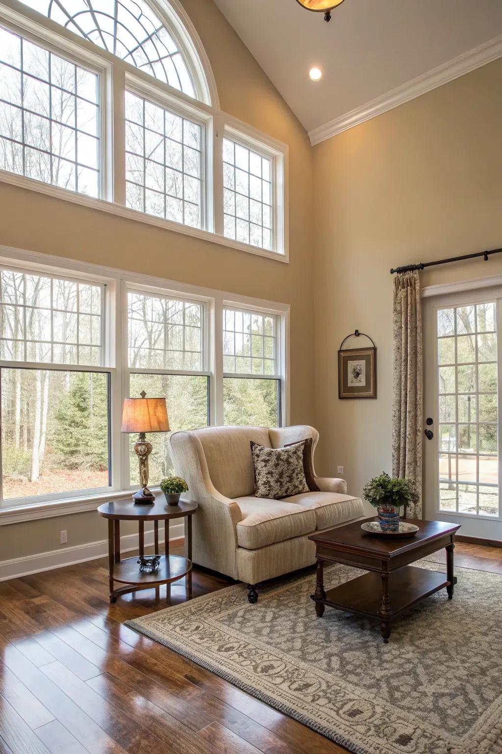 Oversized chairs make a daring and cozy statement.