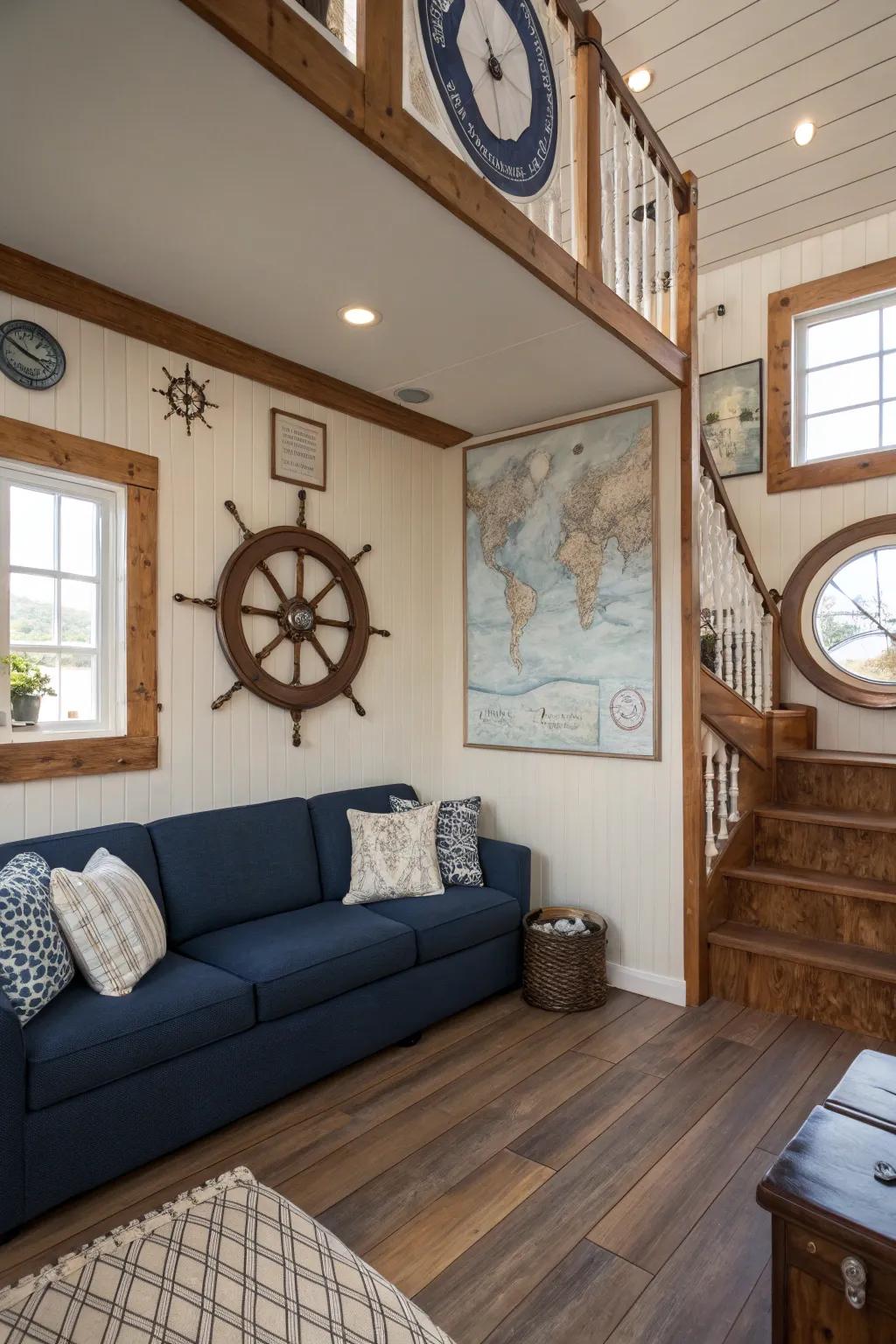 A styled entrance hall conveying a visual narrative