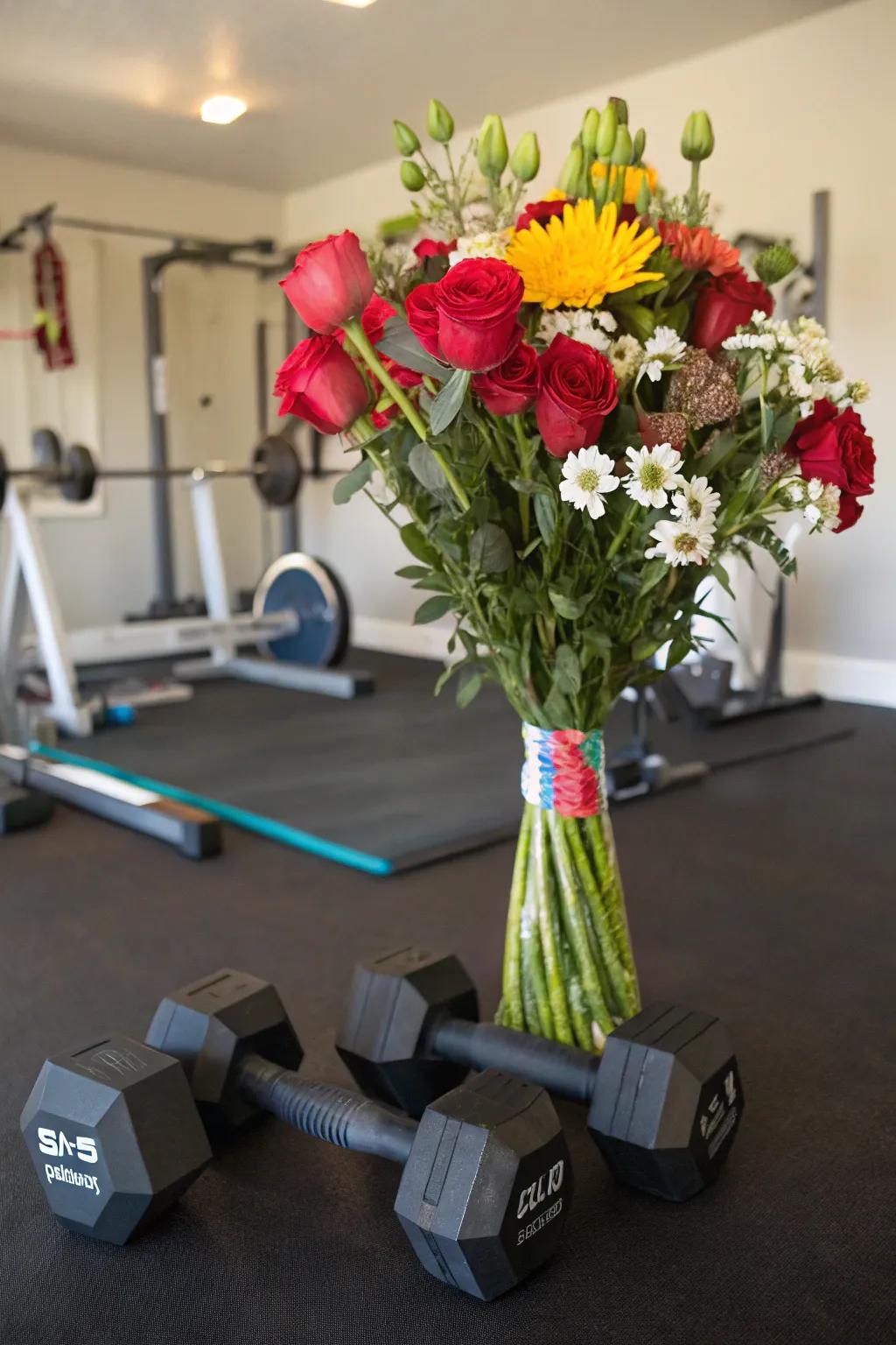 Physical fitness enthusiast presentation, suited for the active individual.