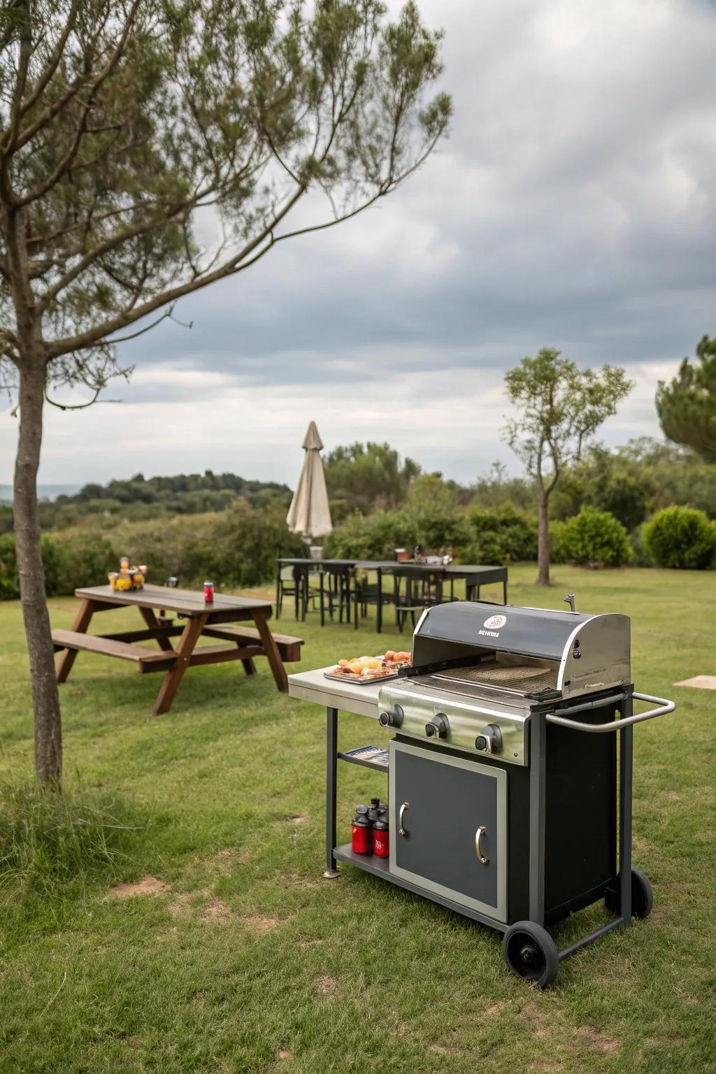 Mobile BBQ islands deliver flexibility and movement.