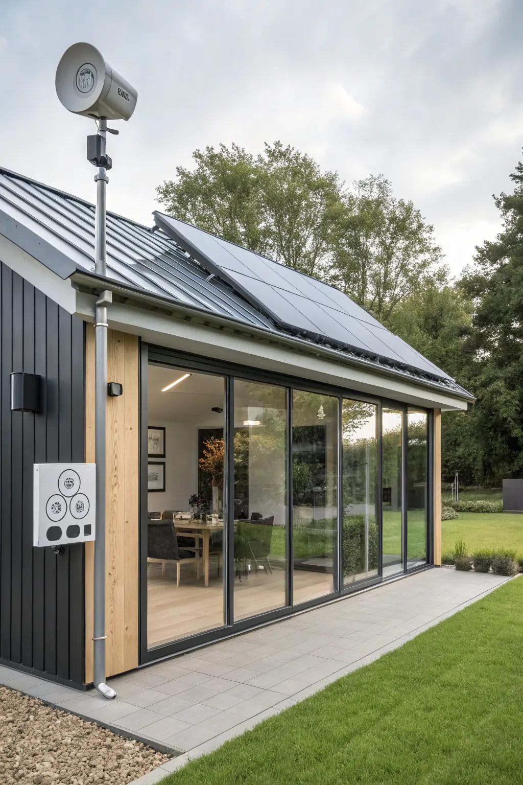 Tech integration brings modern convenience to structure spaces.