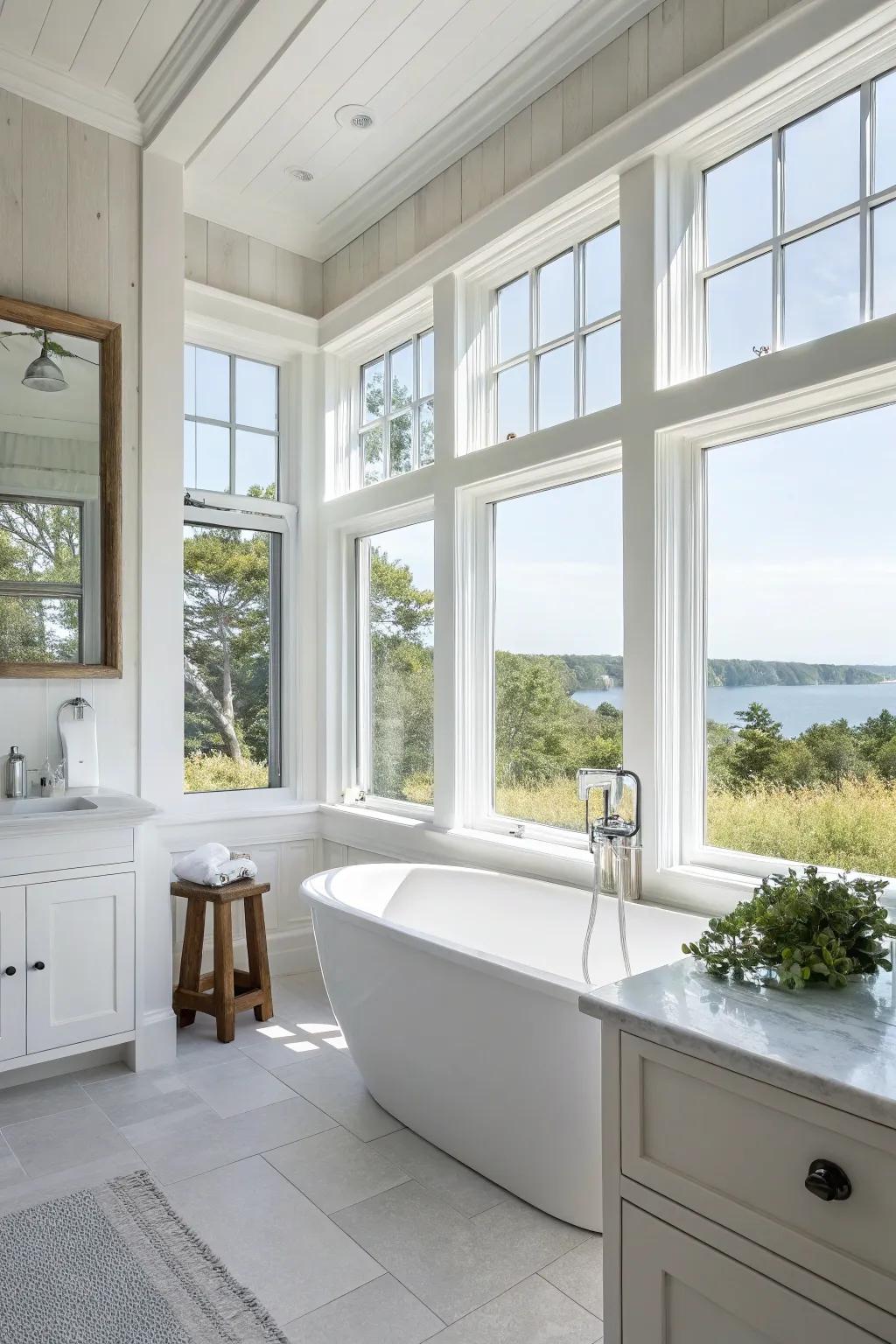 Natural light is both bright and inviting.