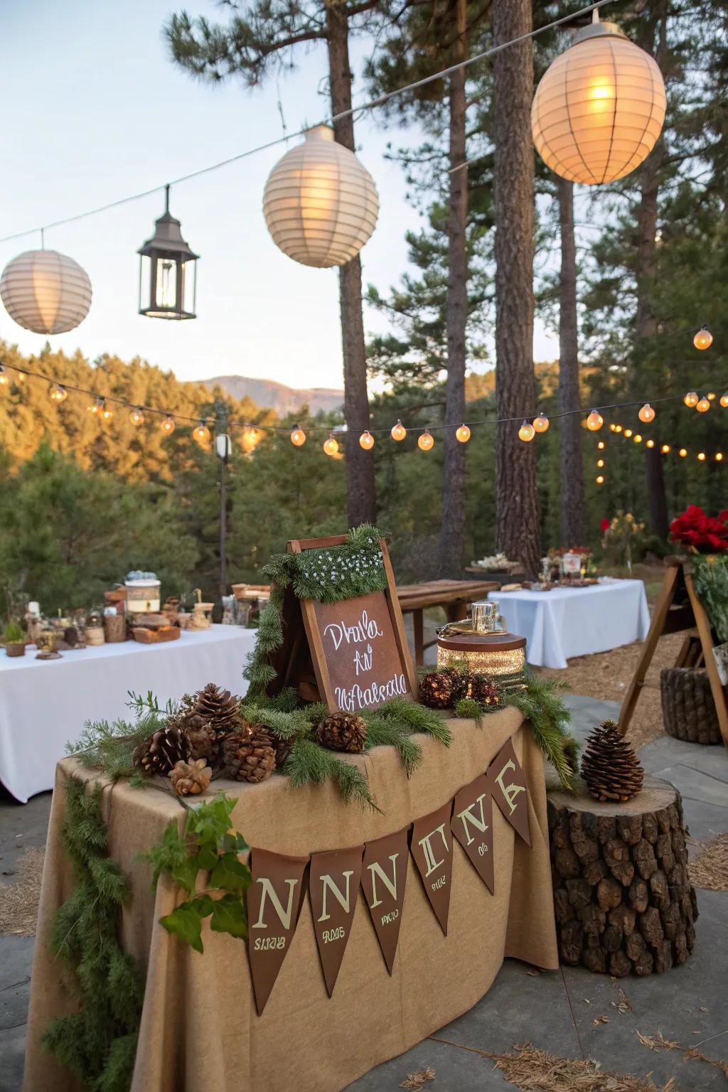 Festive accents bring the celebratory spirit of national parks to your occasions.