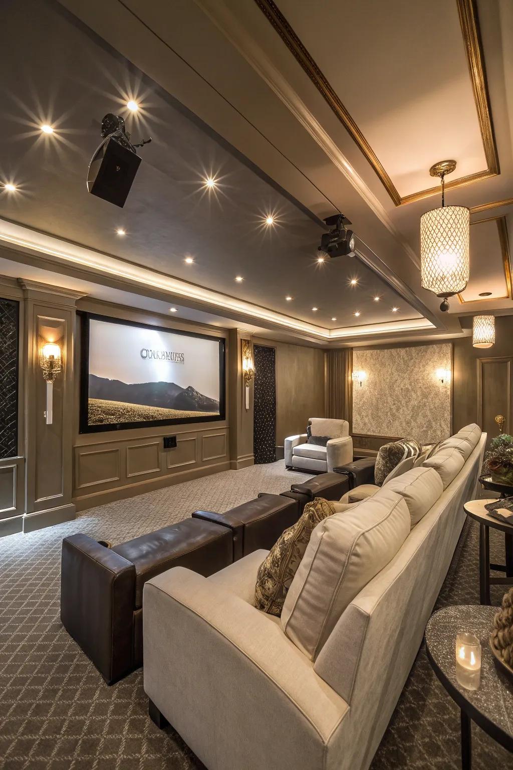 Transporting the cinema atmosphere to the house.
