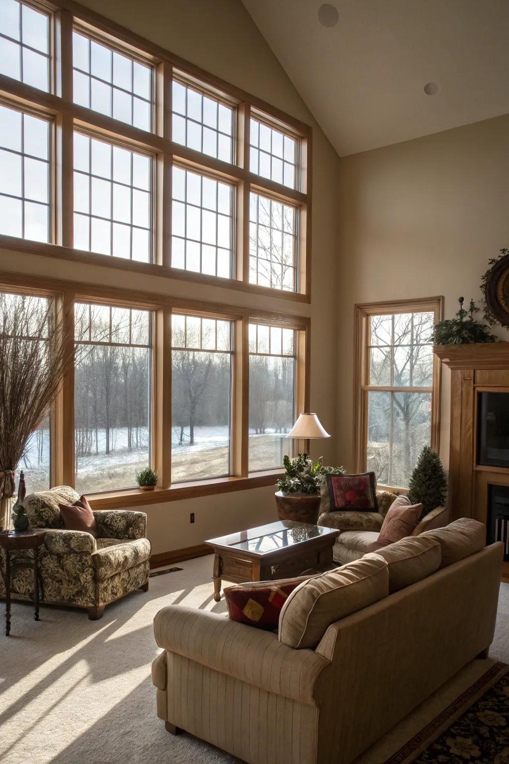 Sunlight enhances the beauty of any space.