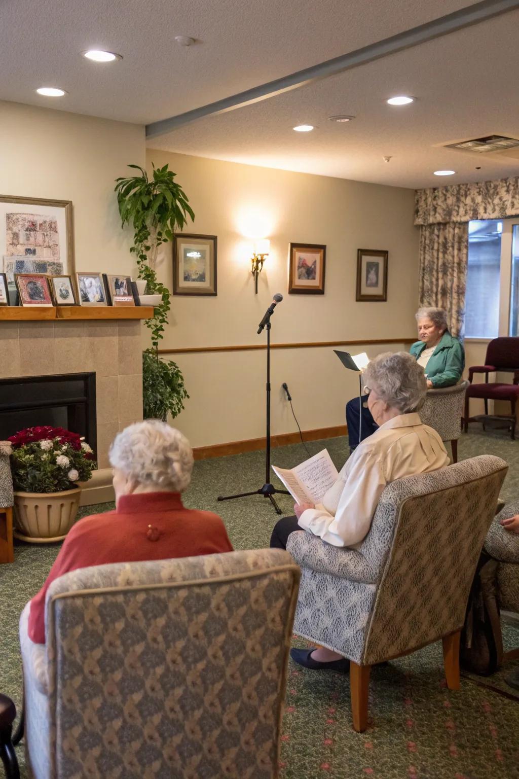 A heartfelt poetry session celebrating love.