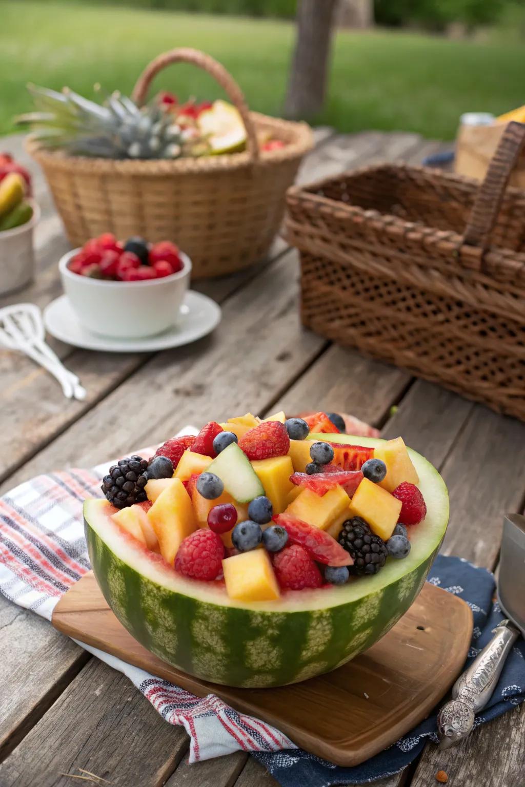 Bonfire orchard medley, offering a vibrant and wholesome option.