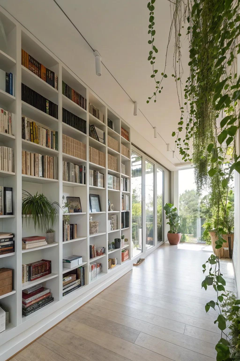 Leveraging vertical space within an open concept to enhance spaciousness.