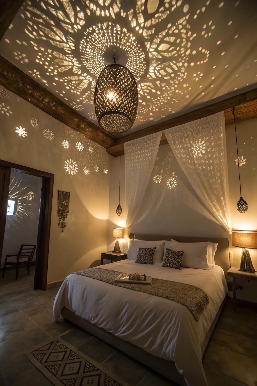 Shadow play lights designed for artistic intrigue.