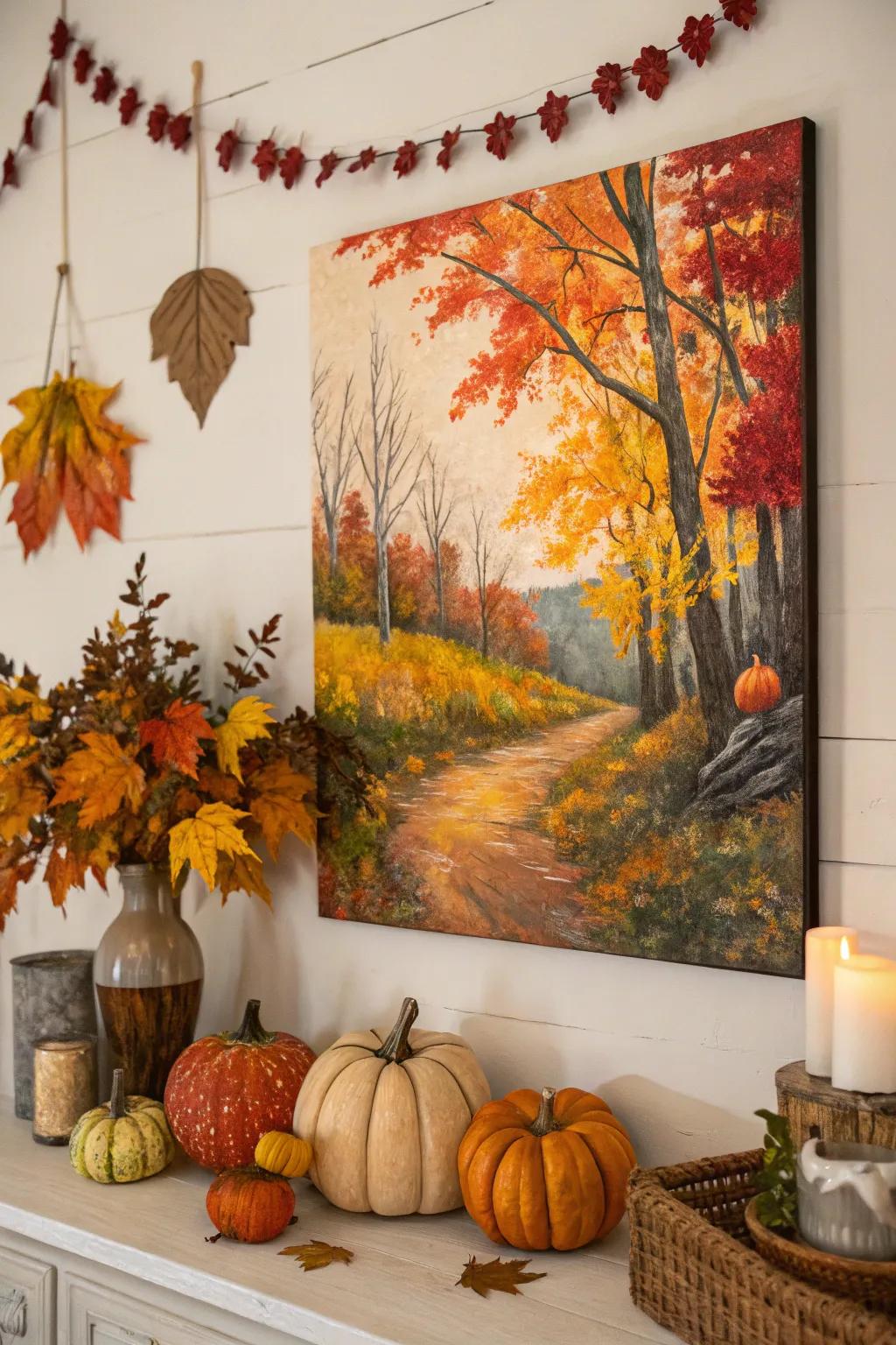 The beauty of seasons captured in artistic form.