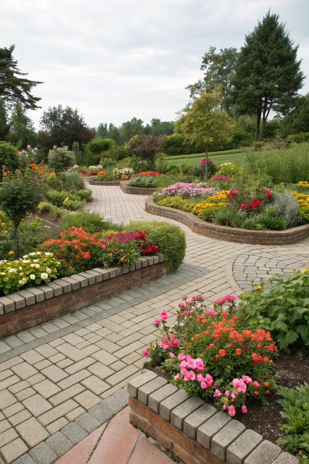 Mixing textures creates a unique tactile garden experience.
