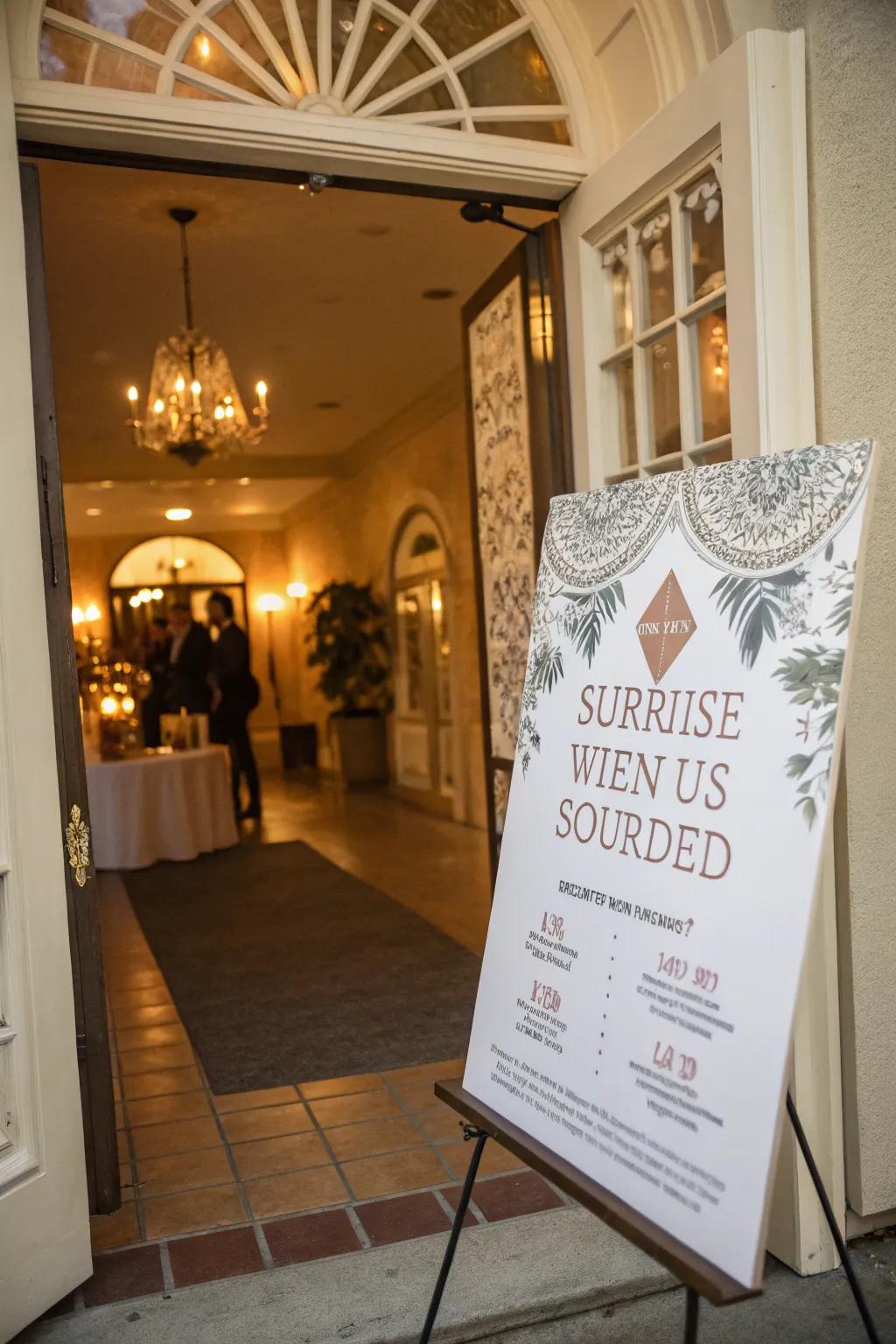A print presenting surprise features becoming a dialogue initiator inside an entryway.