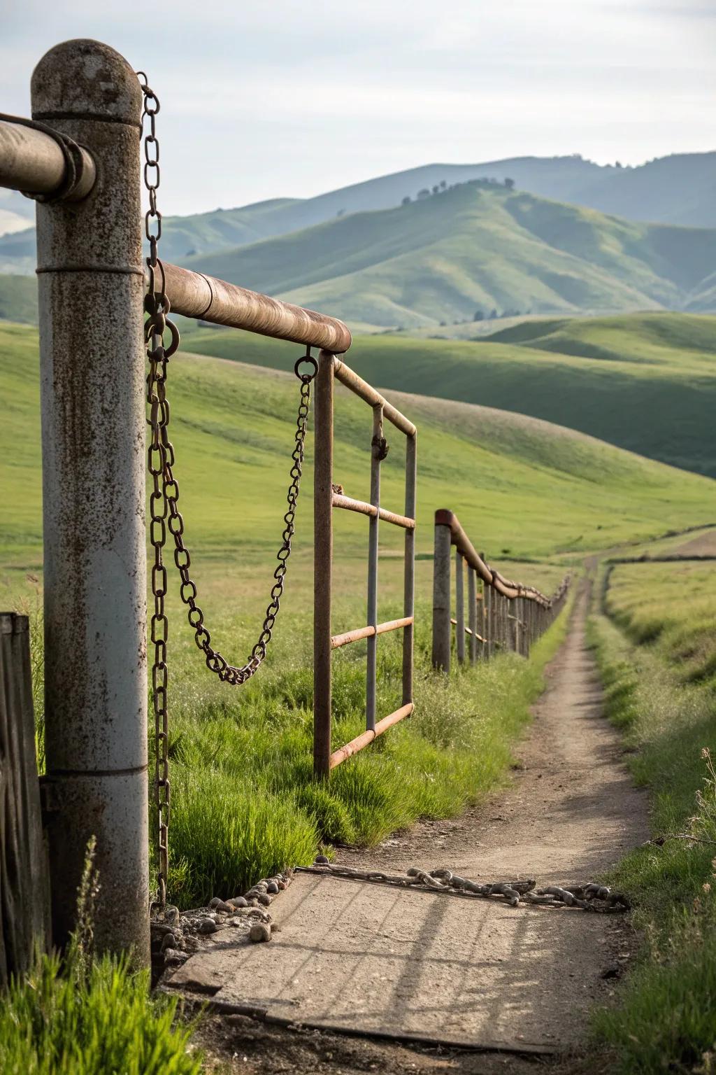 Chains incorporate a rustic, western charm to your entryway.