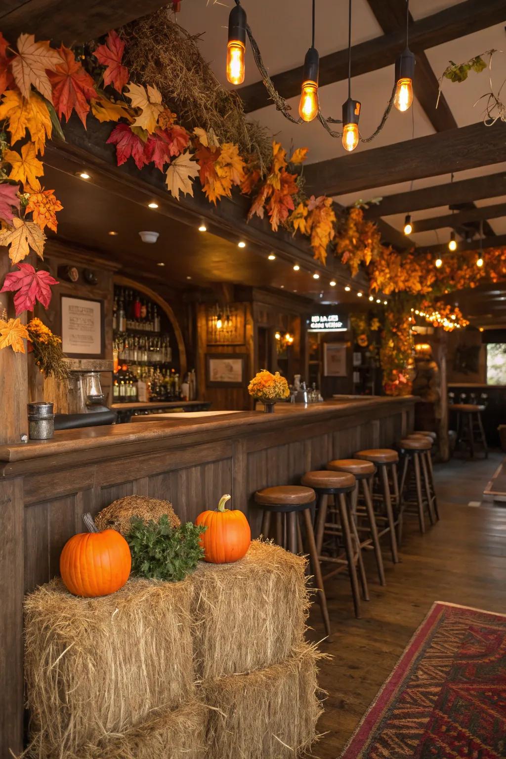 Seasonal decor keeps your pub lively and in tune with festivities.