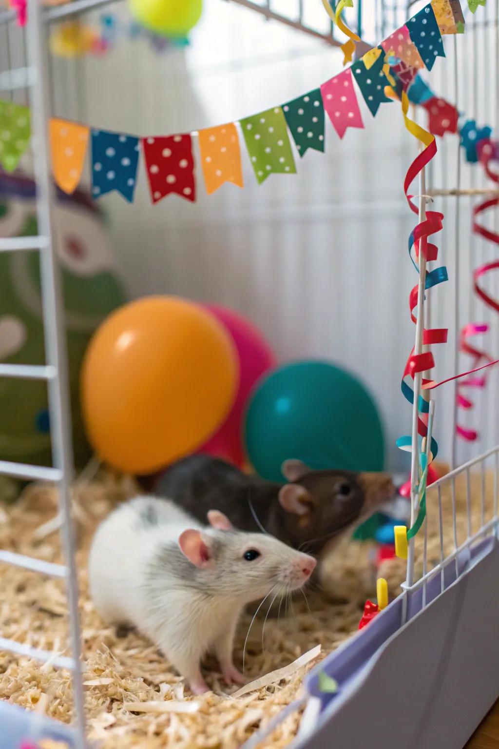 Seasonal motifs keep the cage looking fresh and exciting