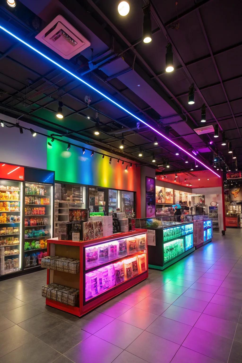Dynamic lighting creating an engaging and vibrant atmosphere.