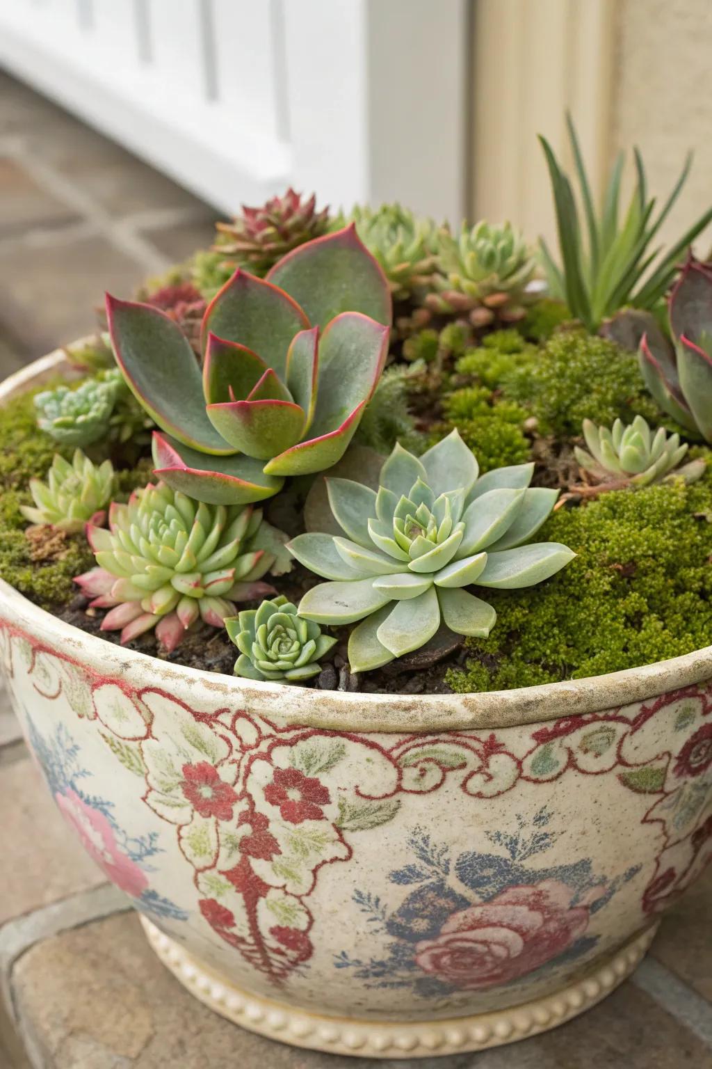 Craft a stunning arrangement featuring sun rose and resilient plants.
