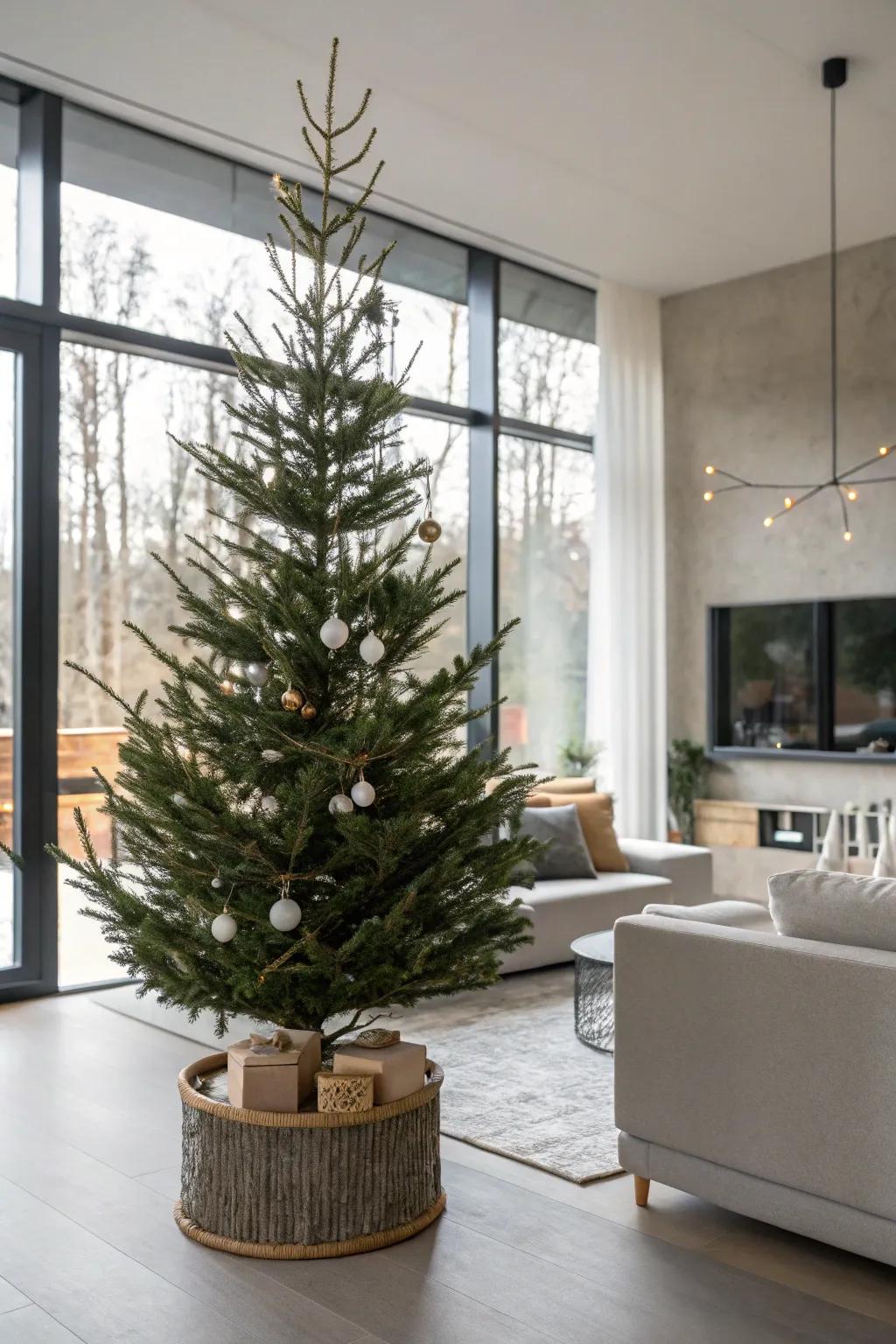 An arbor ring furnishes a pristine, stylish culmination.