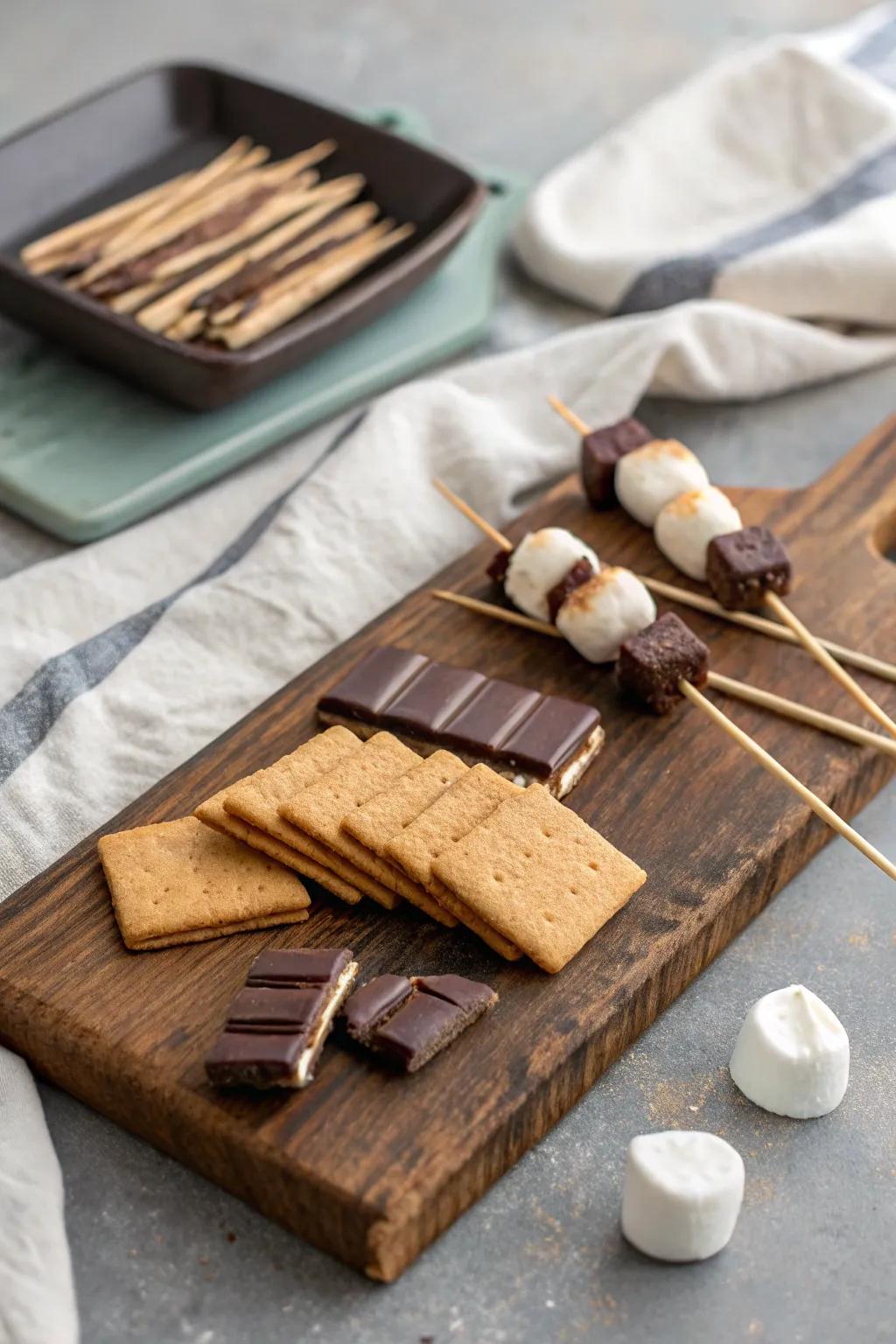 Eco-conscious aspects make your s'mores bar both enjoyable and responsible.