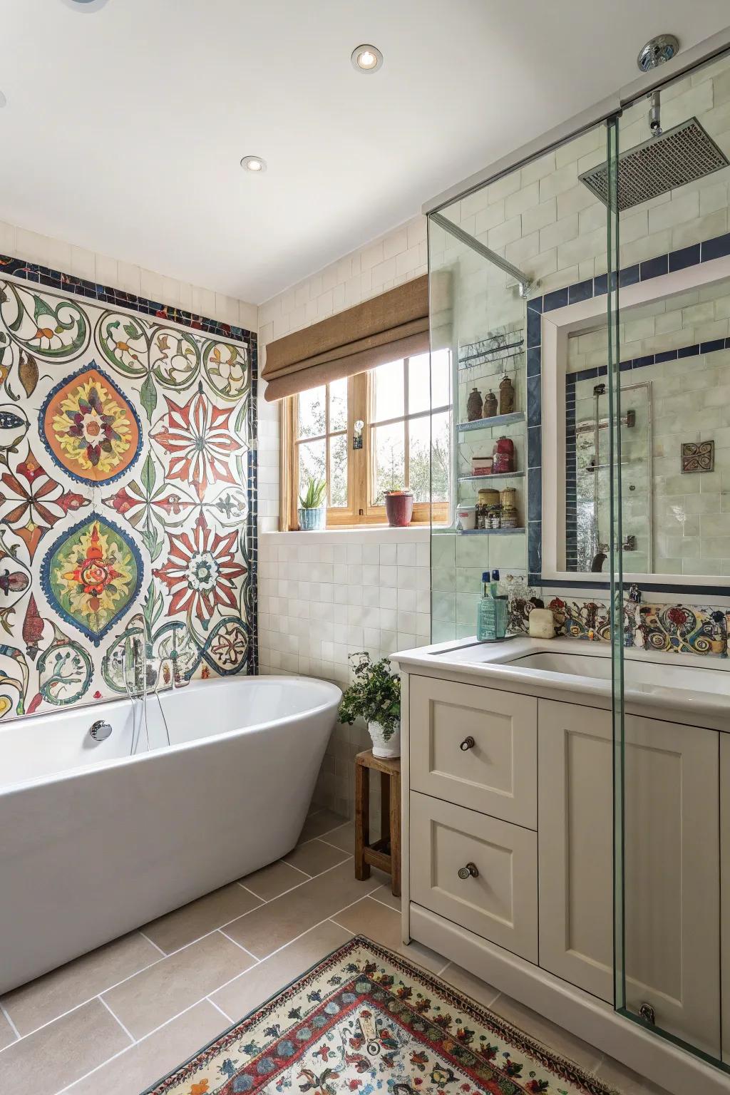 Artist-painted details append a unique and personal touch.