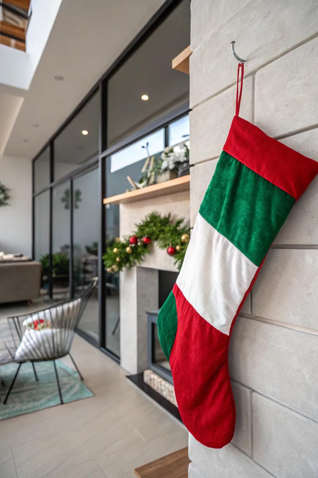 Hue sectioning crafts a modern, bold aesthetic.