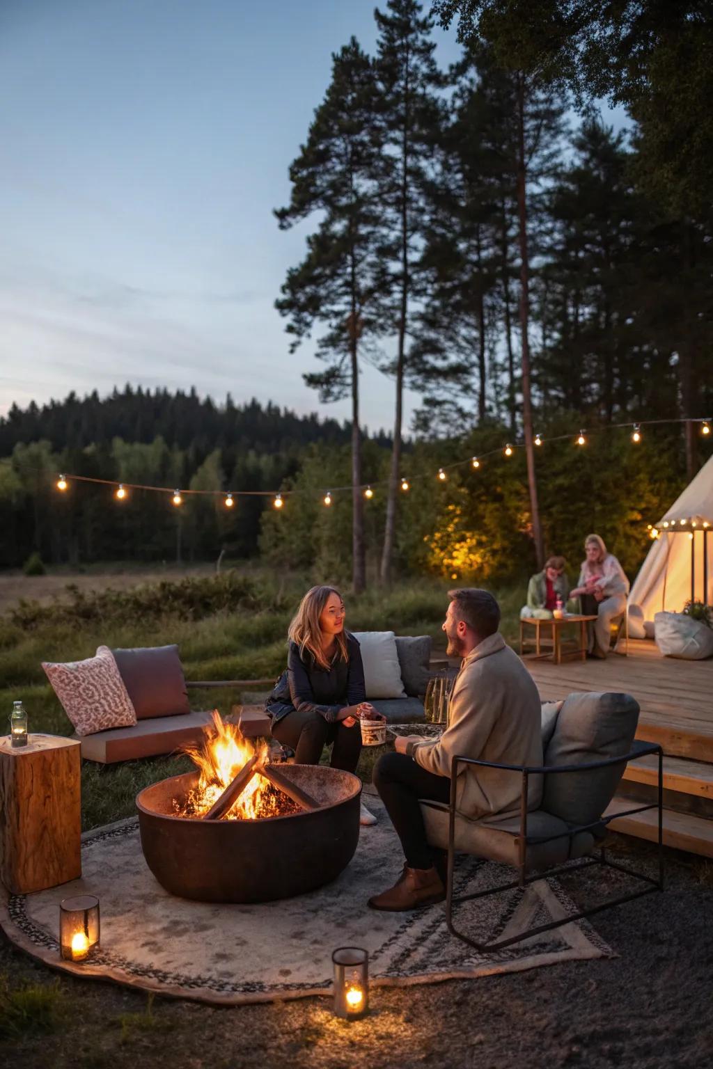 Gather around the fire for narratives and sweet treats to conclude the commemoration.