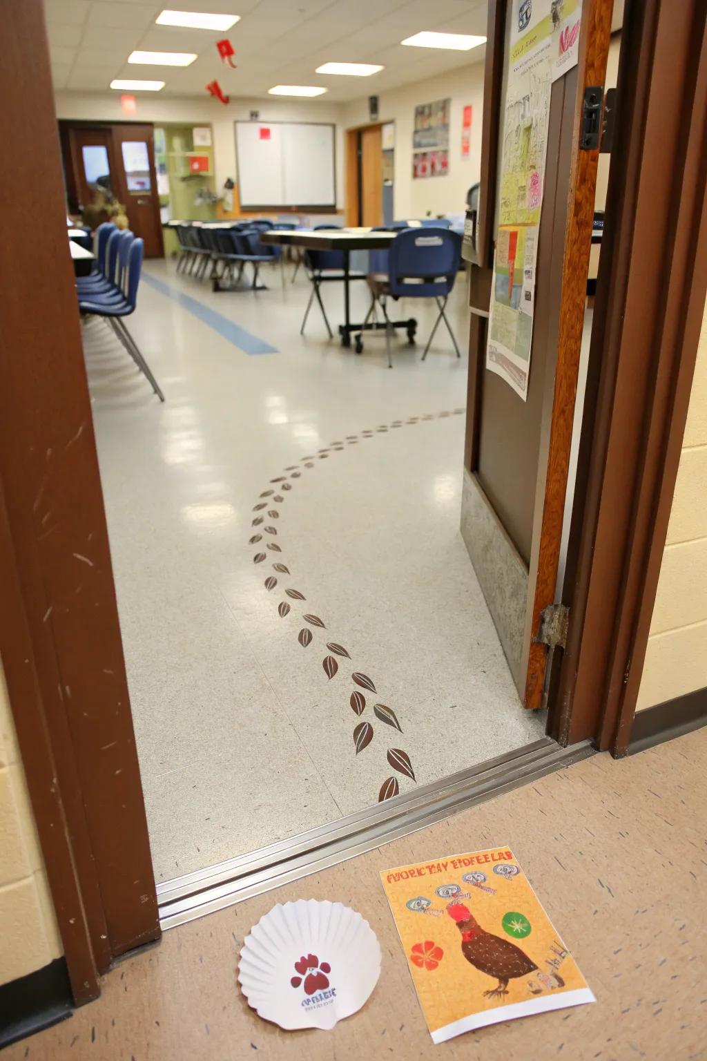 A playful Avian Footprints portal spectacle welcoming scholars.