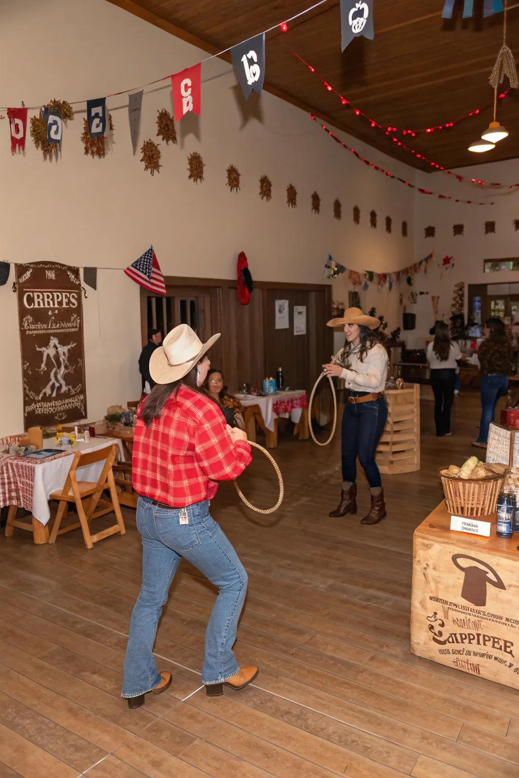Cowboy-themed party featuring exciting Wild West activities.