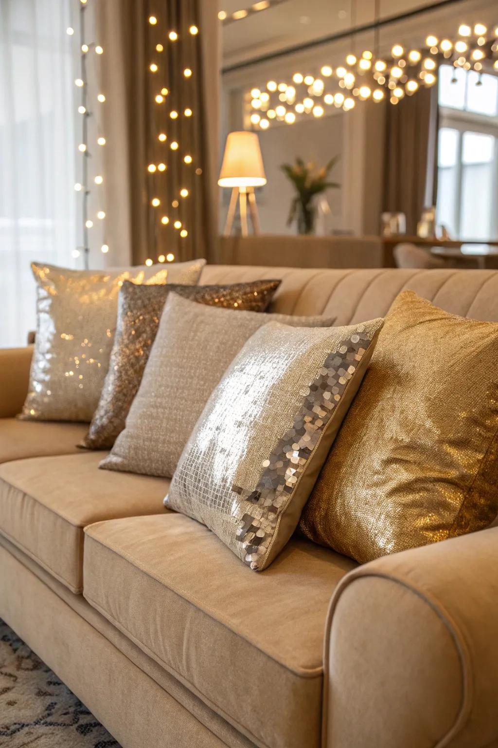 Gilded highlights introduce a hint of luxury and elegance.