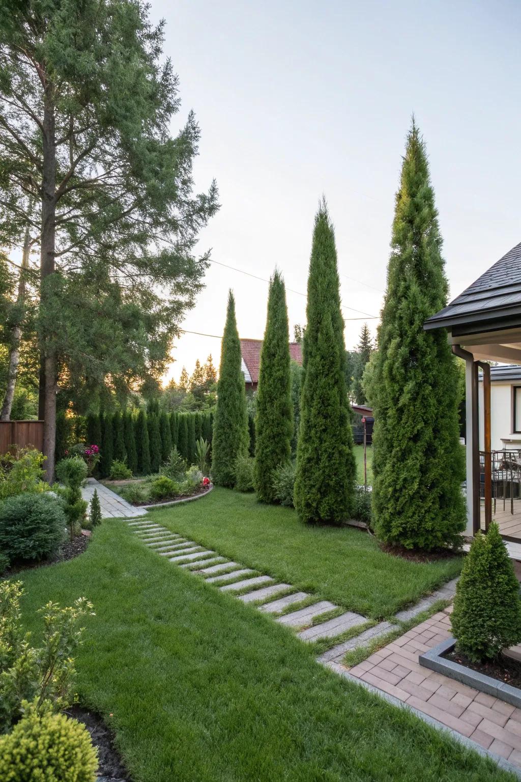 Transform suburban gardens into serene retreats with Evergreens.