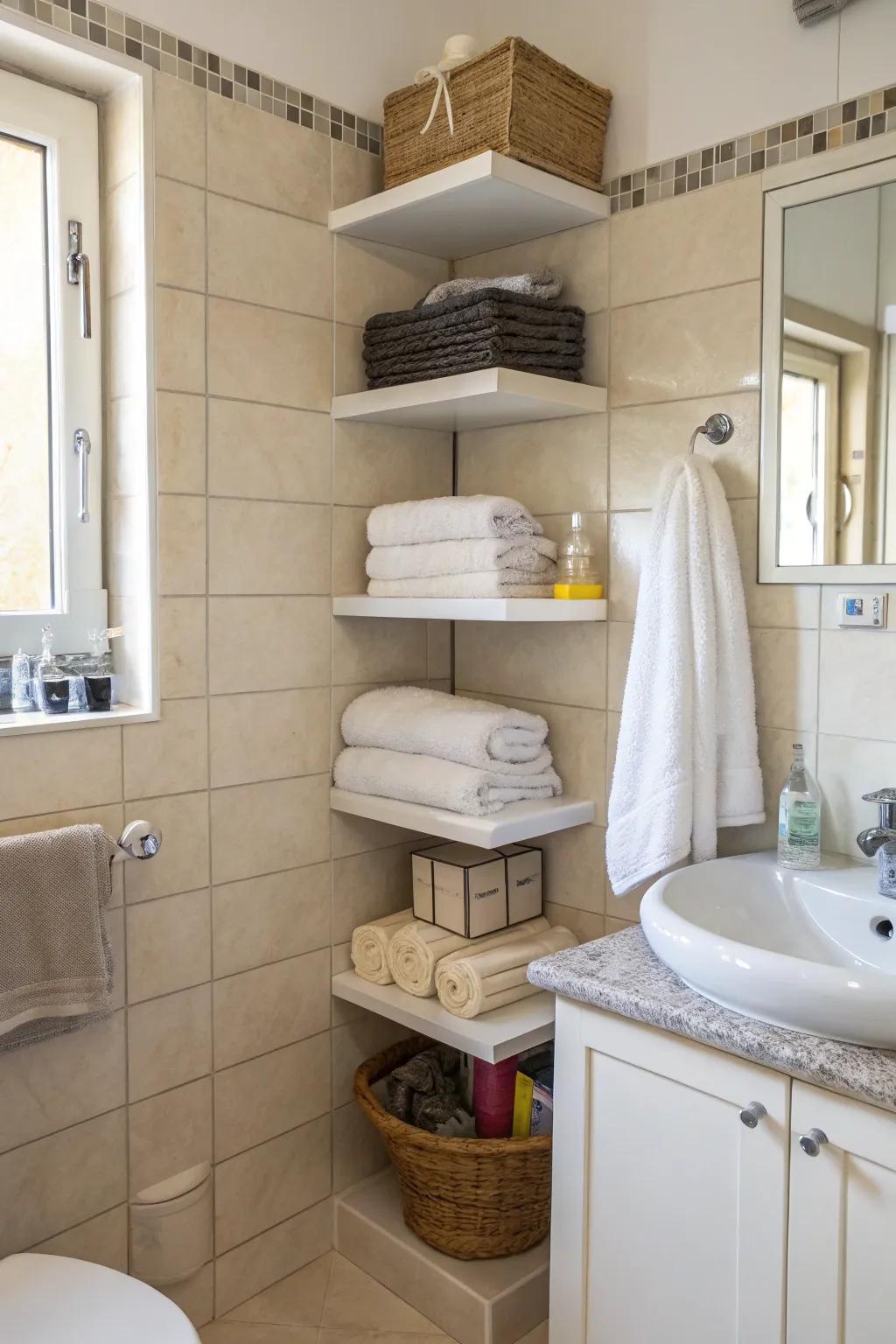 Maximize unused nooks for storage.