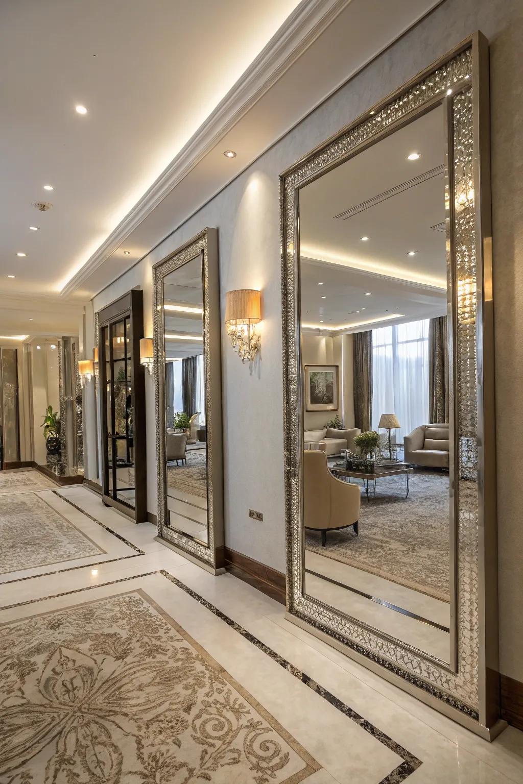 Reflectors enhance the room by reflecting radiance and adding depth.