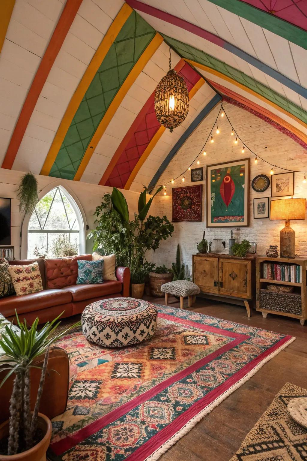 Combine a variety of colors for a whimsical bohemian vibe.