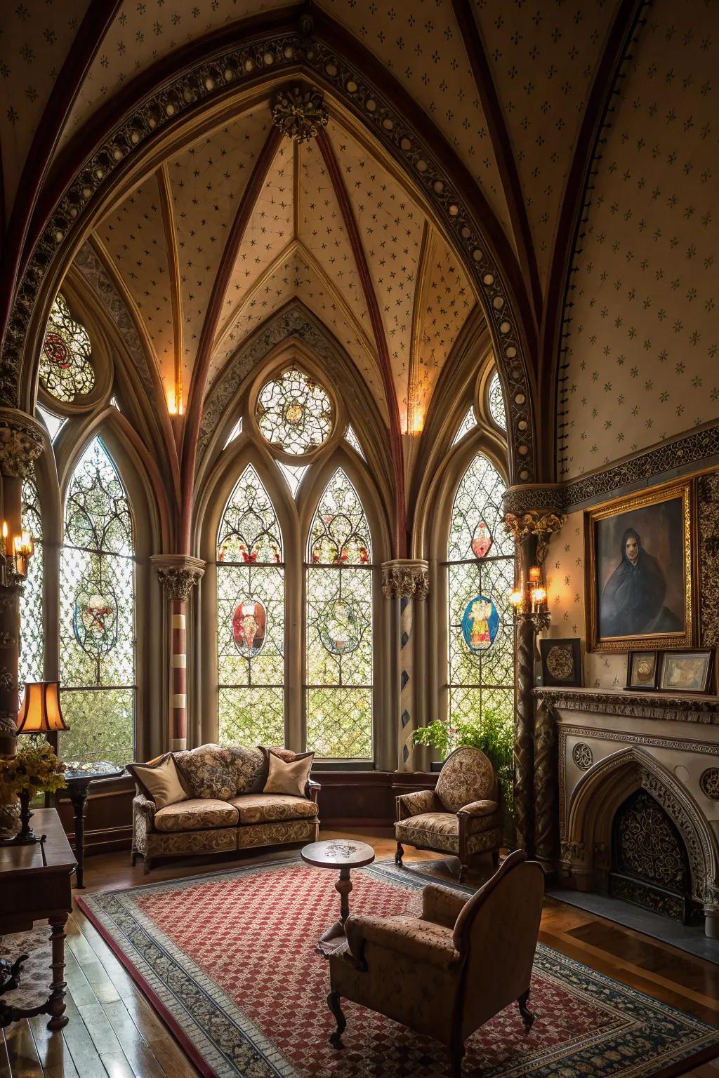 Gothic structural components deliver sensational sophistication.
