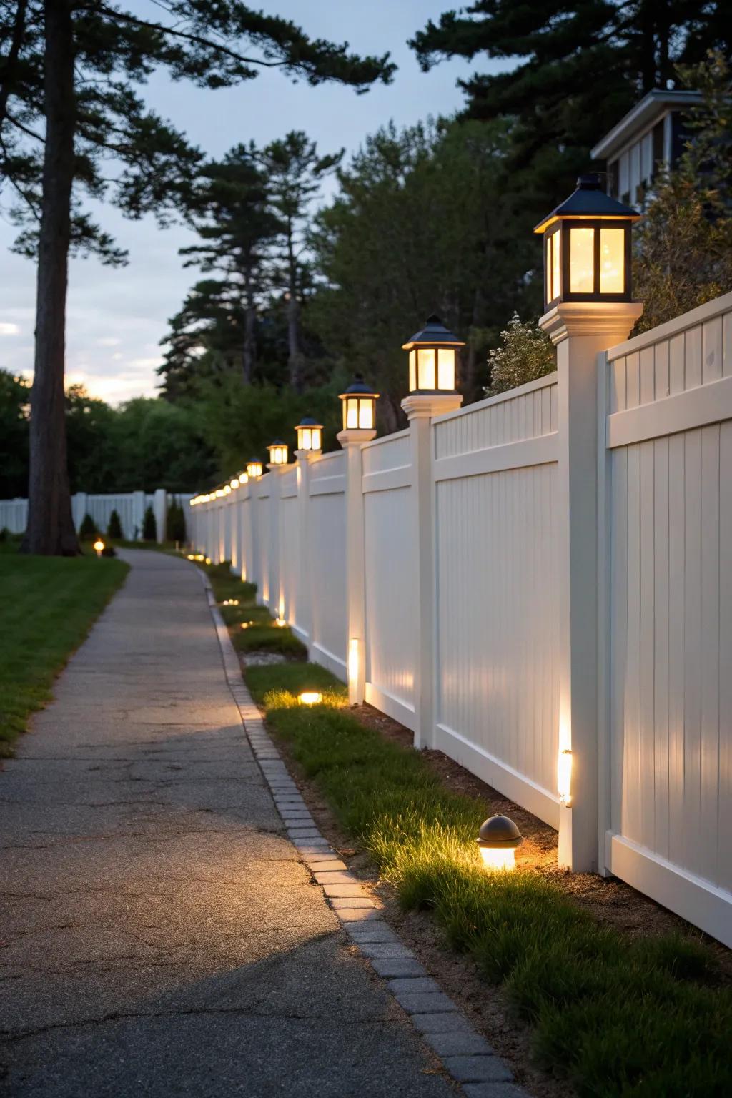Bollard lights furnish timeless elegance and safety.
