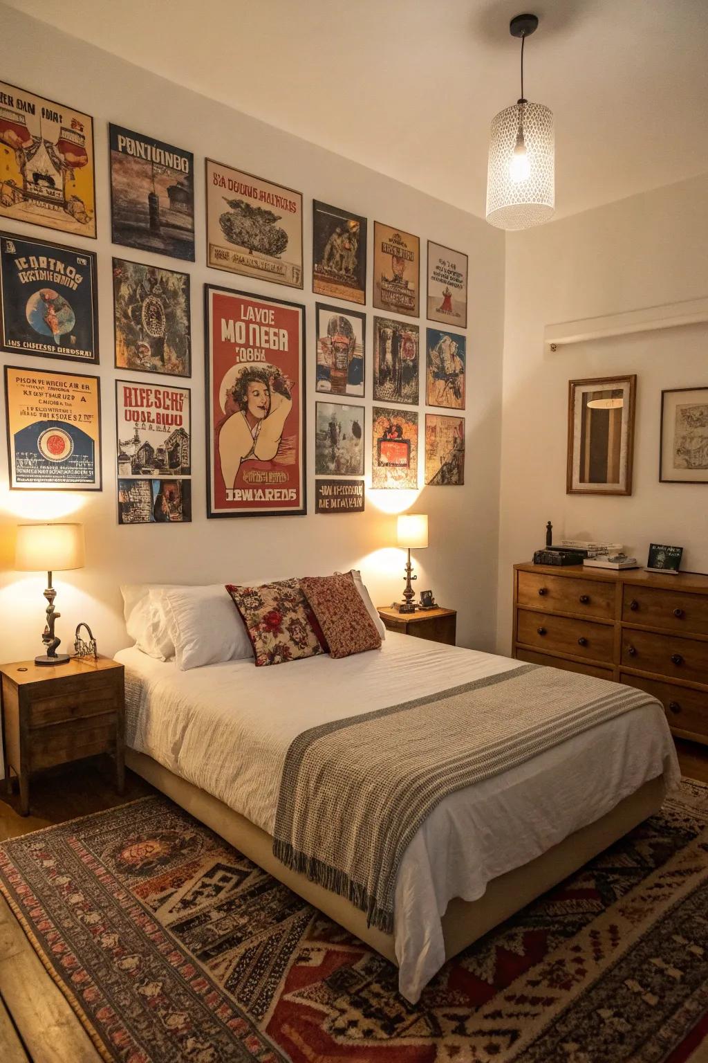 Classic canvases add timeless charm to your bedroom.