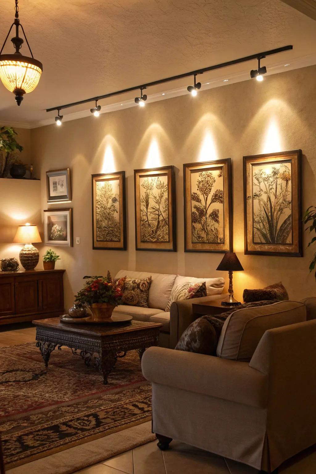 Art illumination enhances the aesthetic appeal and impact of your pieces.