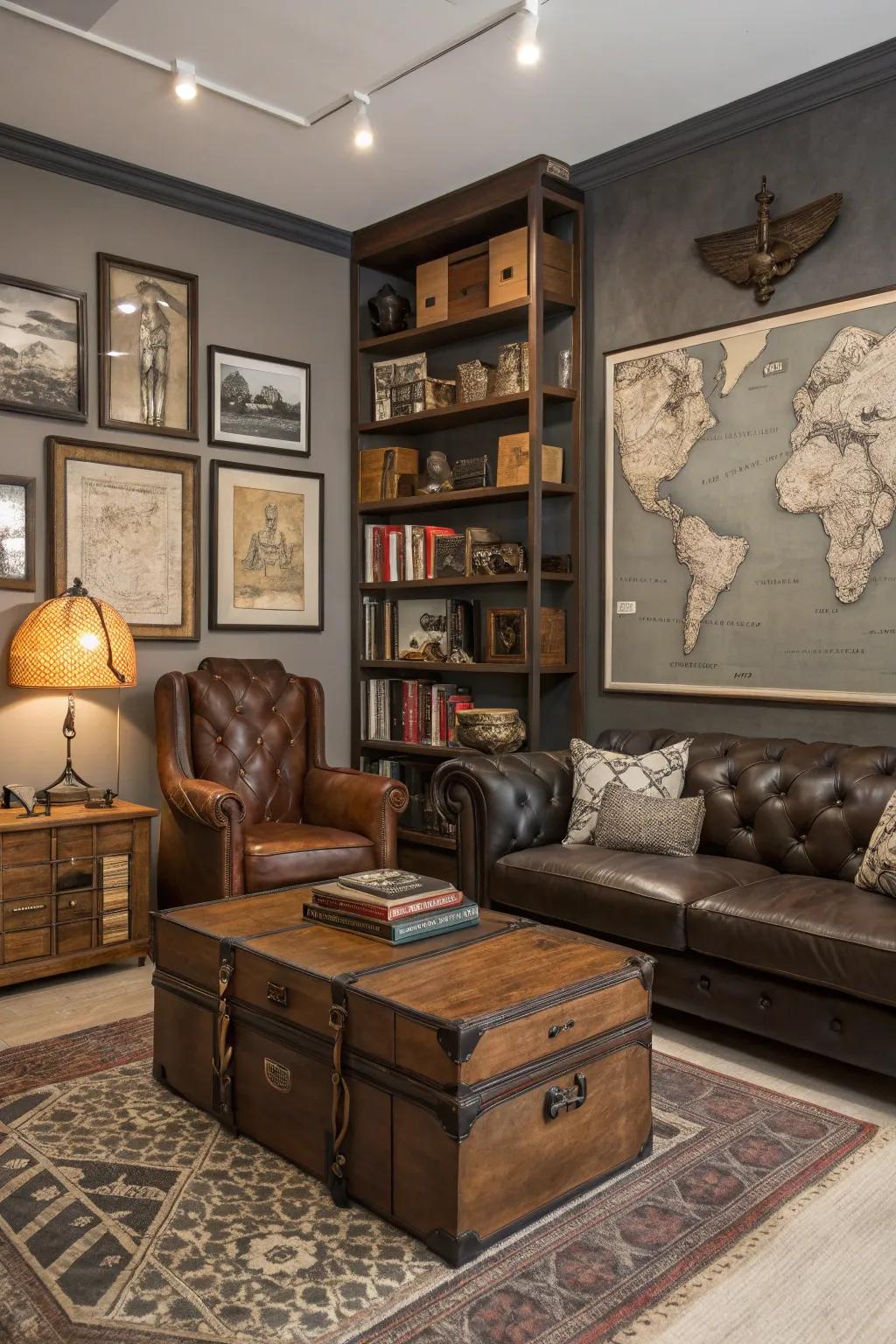 Distinct accents personalize your lounge and showcase your passions.