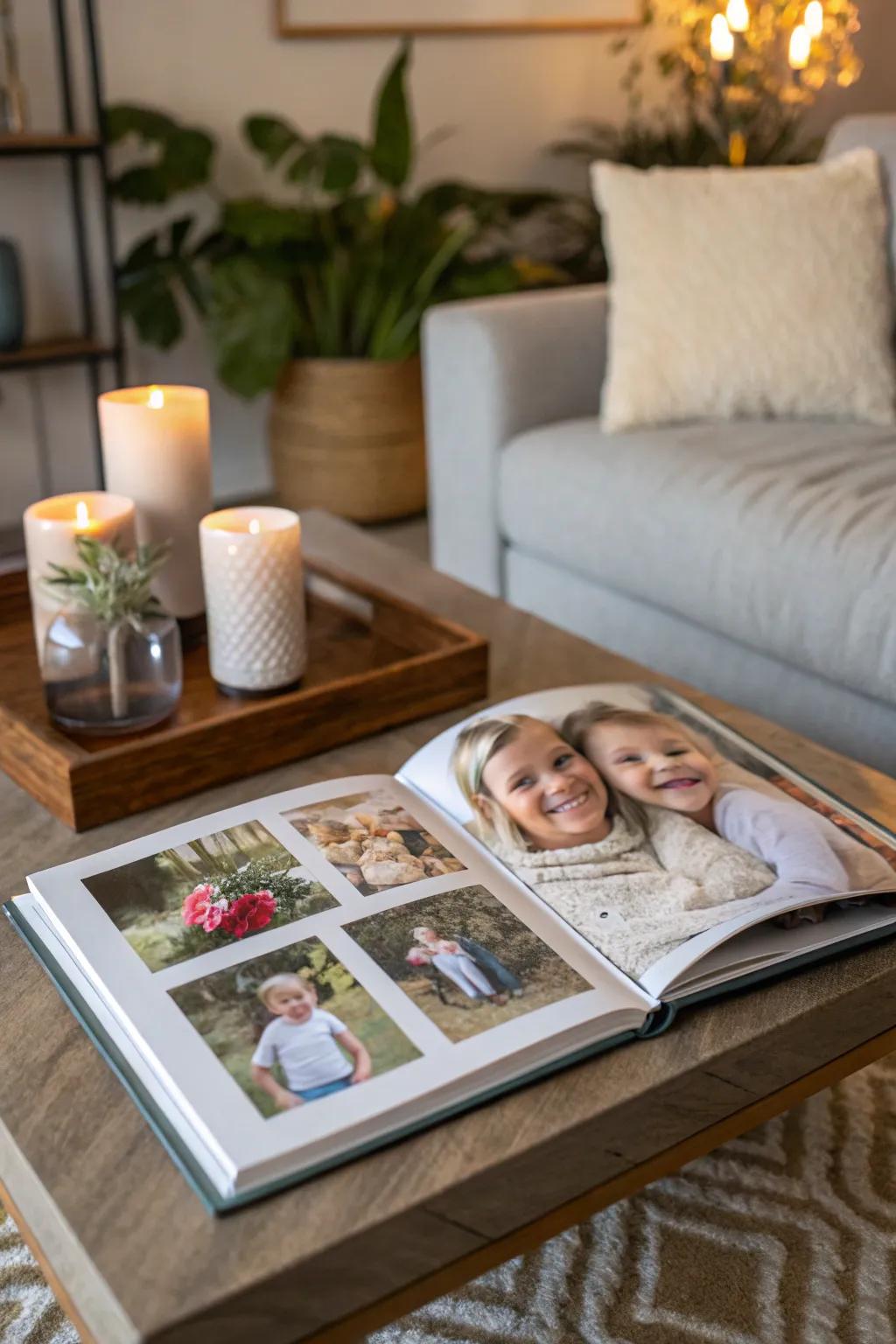 Capturing memories with a picture collection.