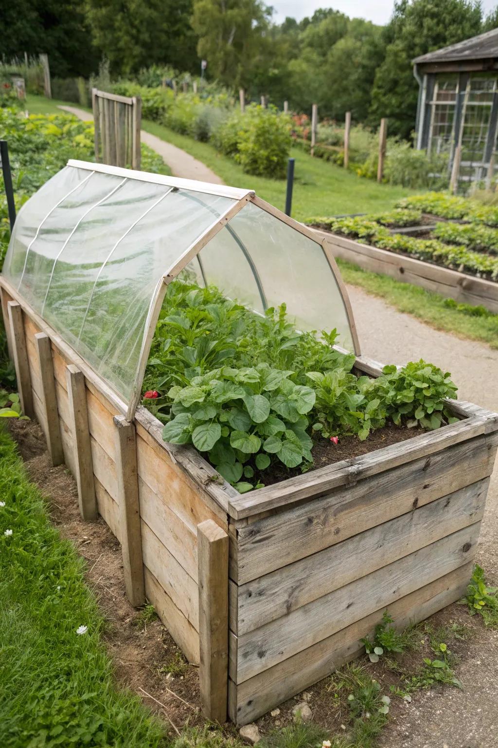 Glasshouse sheaths lengthen cultivation durations effectively.
