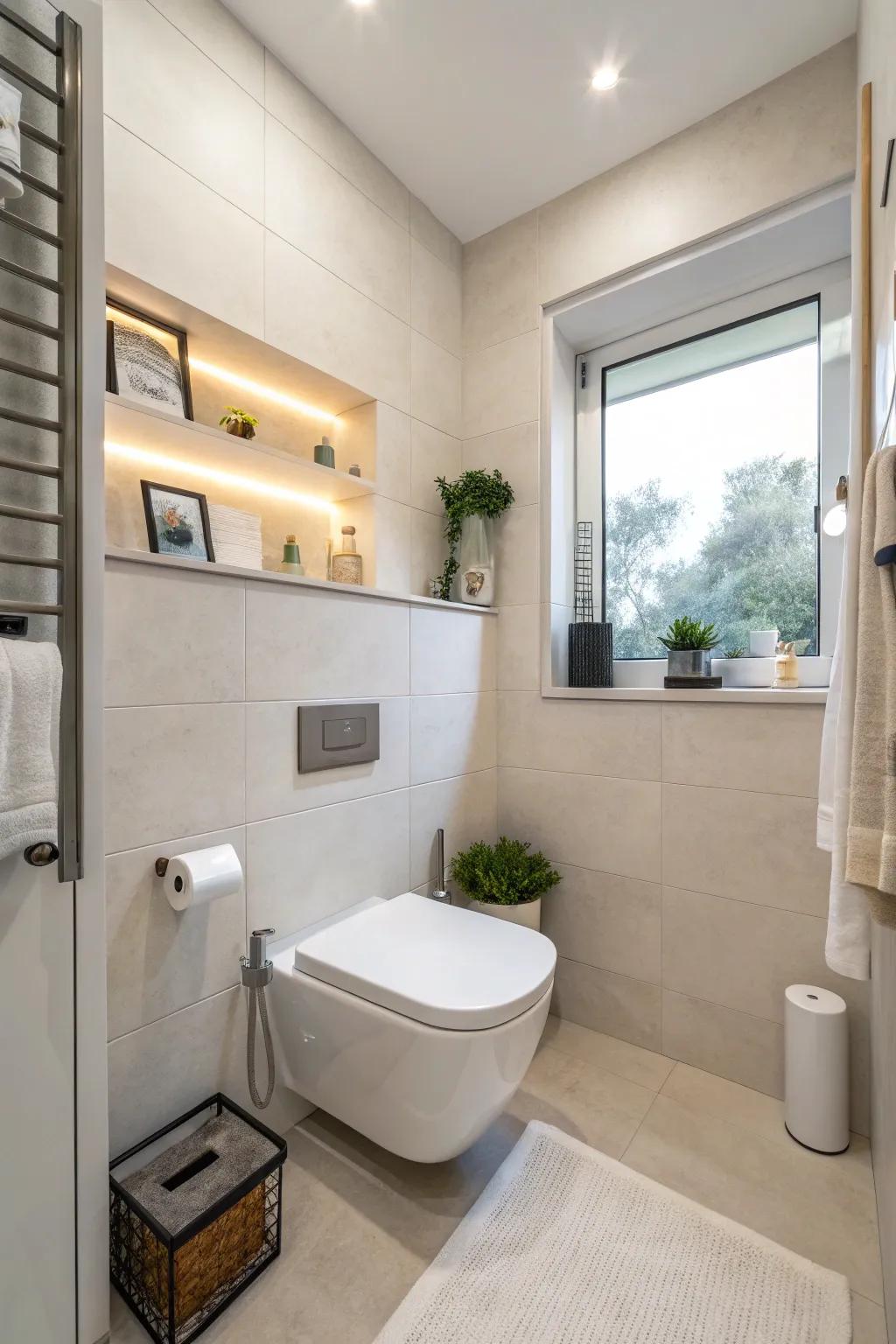 Wall-secured lavatory bowls conserve dimension as well as present a refined, contemporary aesthetic.