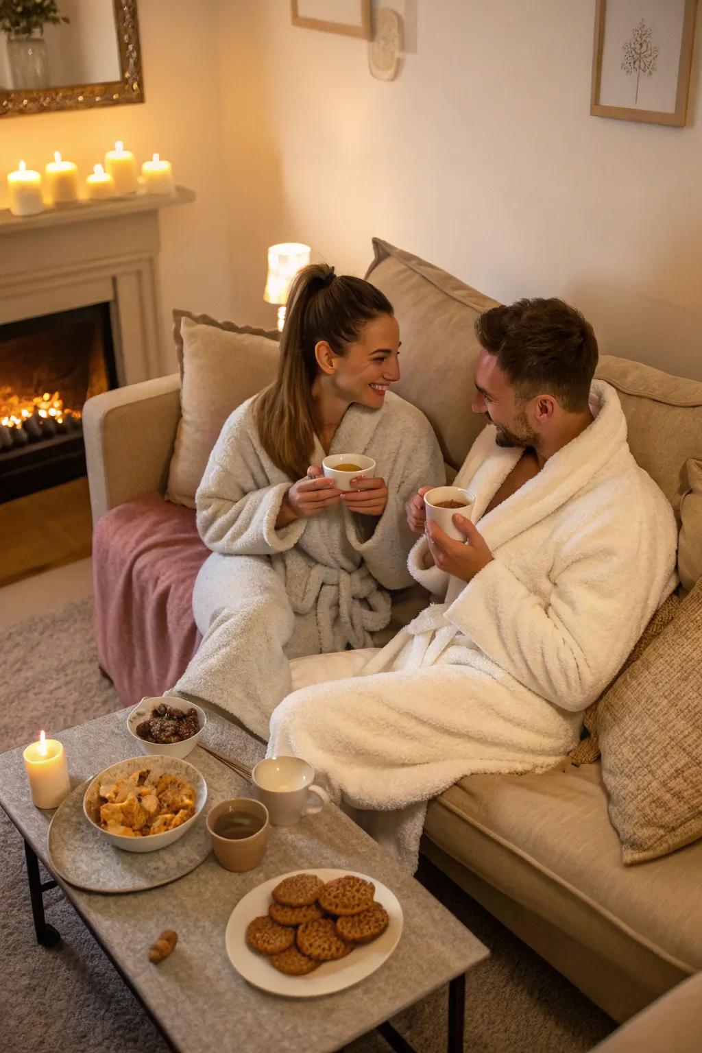 Celebrate your relaxation with a comforting tea moment.